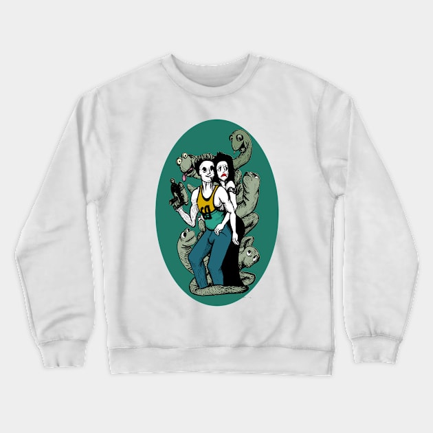 Spoof action Crewneck Sweatshirt by stephenignacio